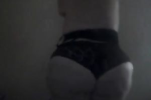 Funny and playful golden-haired big beautiful woman housewife and her boobie flash