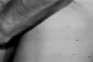 Horny and smutty dark brown whore licks the balls of her partner