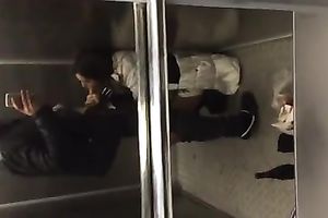 Amateur casual dark brown babe sucked my friend's rod off