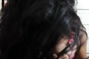 Amateur sexy Desi dark brown sexpot worked on my friend's rigid BBC