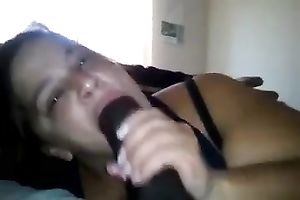 Ugly doxy sucking huge dark penis deepthroat