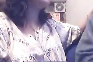 Dirty-minded Desi dilettante hotwife shows off her quite precious boobies