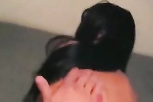 Long haired gorgeous chick of my buddy likes engulfing him in 69 pose