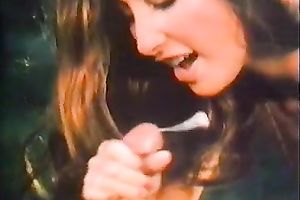 Beautiful light haired white lady has oral job petting outdoors