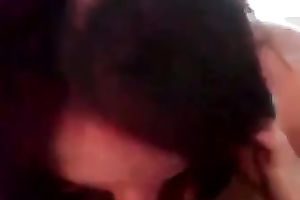 Chubby girlfriend is very happy to get facial spunk flow