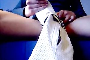 A friend's babe permeates her itchy moist cum-hole with her boot heel