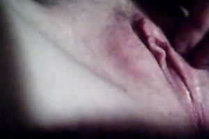 Mouth watering closeup clip of my tiny wife's pink moist cunt