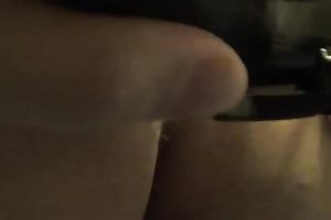 Amateur girlfriend of mine shaves her excellent love tunnel on webcam