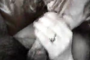 Chubby older French black cock slut engulfing my pecker on POV episode