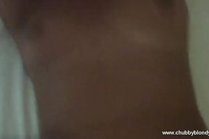 Sweet golden-haired sweetheart with blue eyes gives carnal head on POV tape