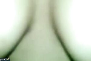 All natural breasty non-professional brunette hair keeps on engulfing tasty prick