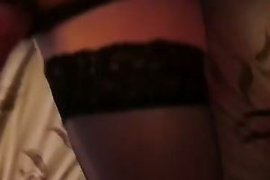 Playing with my overweight and breasty girlfriend in ottoman on livecam