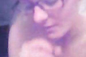 Nerdy barely legal girlfriend strokes and sucks my large jock