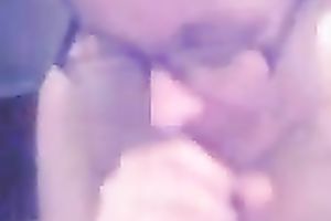 Nerdy barely legal girlfriend strokes and sucks my large jock