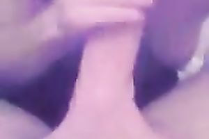 Nerdy barely legal girlfriend strokes and sucks my large jock