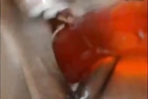 Short haired playful mother I'd like to fuck with excitement sucked her red sextoy on cam