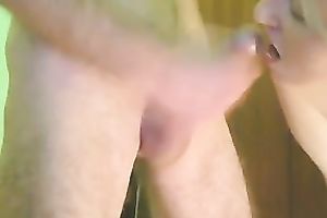 Sucking biggest bulky weenie of my hubby for valuable spunk fountain on web camera