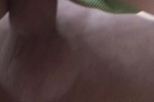 Four-eyed dark brown Jessica blows and acquires screwed hard