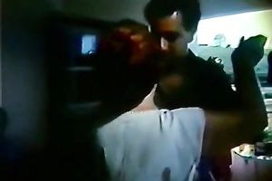 Kinky blondie loved to engulf her friend's big and obese wang