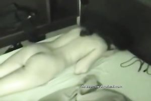 Raven-haired legal age teenager allows her paramour to finger her vagina and gazoo