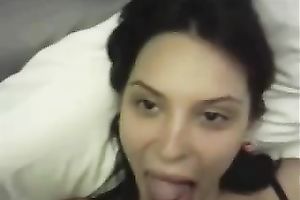 Friend's breathtaking dark brown gf sucks my junk and receives mish drilled