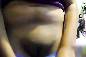 Chubby Latin ally playing with her slit in hot dilettante movie