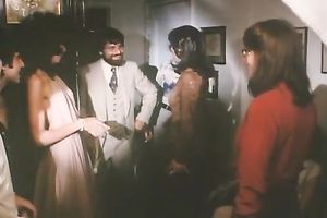 Two breasty sweethearts came to please one pulsating bonker