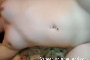 A smooth ramrod for this diminutive non-professional indecent housewife on POV