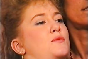 A bunch of white breasty women on the ottoman bored out of guys