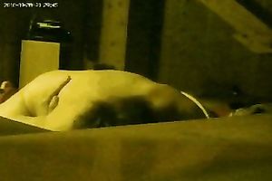 This avid whore wakes me up sitting on my large pecker