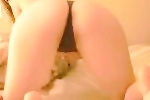 Cute legal age teenager ally pushing her tight bawdy cleft with smooth sex toy