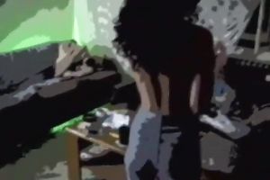 Tight and wicked dark brown amateur wife gives striptease solo