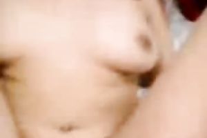 Missionary style fucking my Arabian wife's taut curly love tunnel