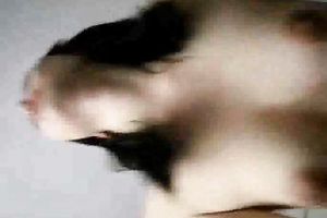 Slender dark haired Asian girlfriend enjoys coarse missionary sex