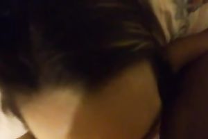 Kinky pleasant and beautiful dark brown honey of mine gives me a great head