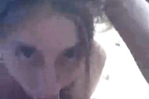 Light haired gorgeous and skinny white wife was blowing my friend's lollicock