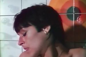 Bosomy perspired whores play with eachother previous to engulfing dong