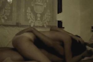 Hot brunette hair with firm tits bouncing on her boyfriend