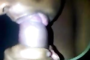 My pleasing swarthy girlfriend helping me release spunk flow deposit