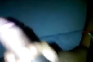 My pleasing swarthy girlfriend helping me release spunk flow deposit