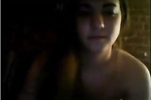 Lusty all exposed hawt webcam brunette hair was tenderly teasing her slit