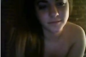 Lusty all exposed hawt webcam brunette hair was tenderly teasing her slit