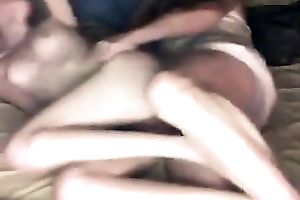 Lewd dark brown cheating wife of my neighbour is topping his large obese schlong