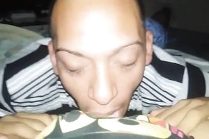 Thirsty boyfriend licking and engulfing my snatch in POV homemade tape