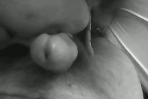 Brunette with quite nice natural large pointer sisters jerks and sucks my dick