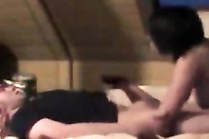 Torrid dark brown slutty wife sucked my buddy dry right in the attic room