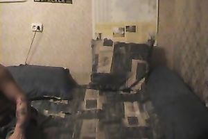 Strong tanned stud mouthfucks nasty slender chick on the bunk ottoman