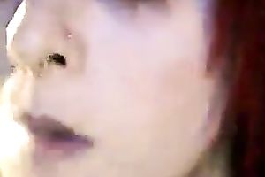 Red haired webcam whore flashed my ally her diminutive pale ugly mangos on cam