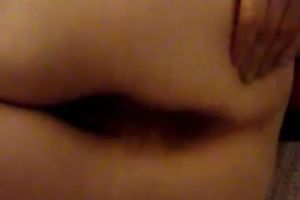 Horny older wife's hairy cookie and backdoor filmed on web camera