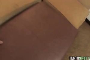 Bootylicious dark brown chick needs thick ramrod for her kewl muff